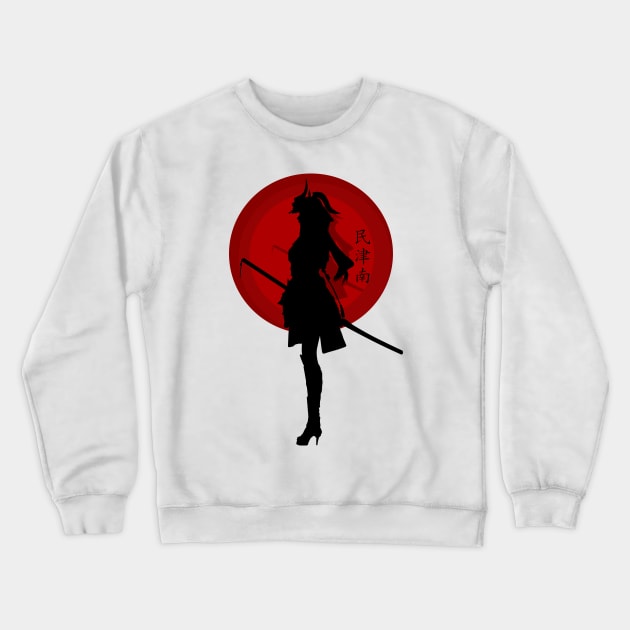 Samurai Woman Crewneck Sweatshirt by Nashesa.pol
